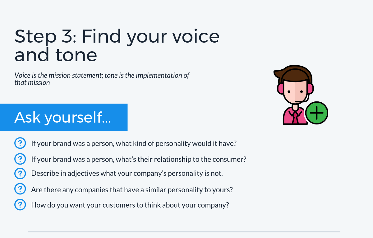 Βήμα 3: Βρείτε τη φωνή και τον τόνο σας