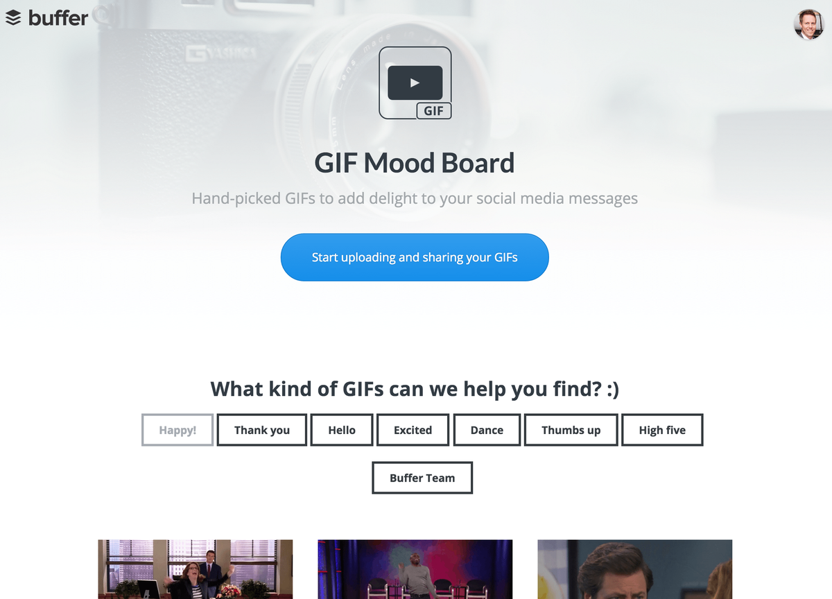 GIF náladová tabuľa
