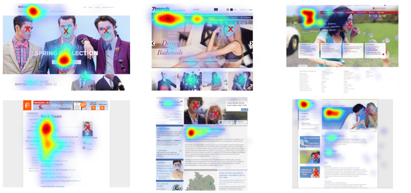 Eye-Tracking-Studie Stock Fotos mit Menschen