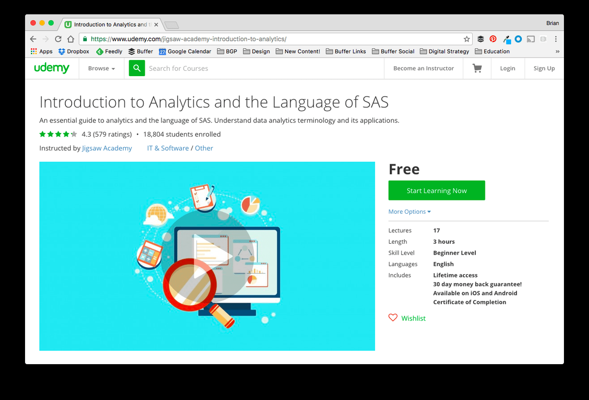 Einführung in Analytics und die Sprache von SAS