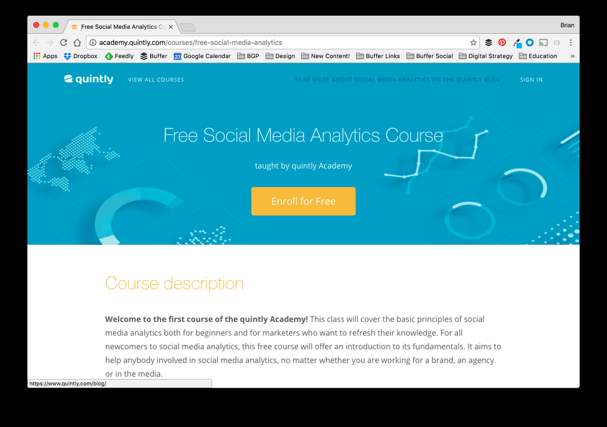 Kostenloser Social Media Analytics Kurs