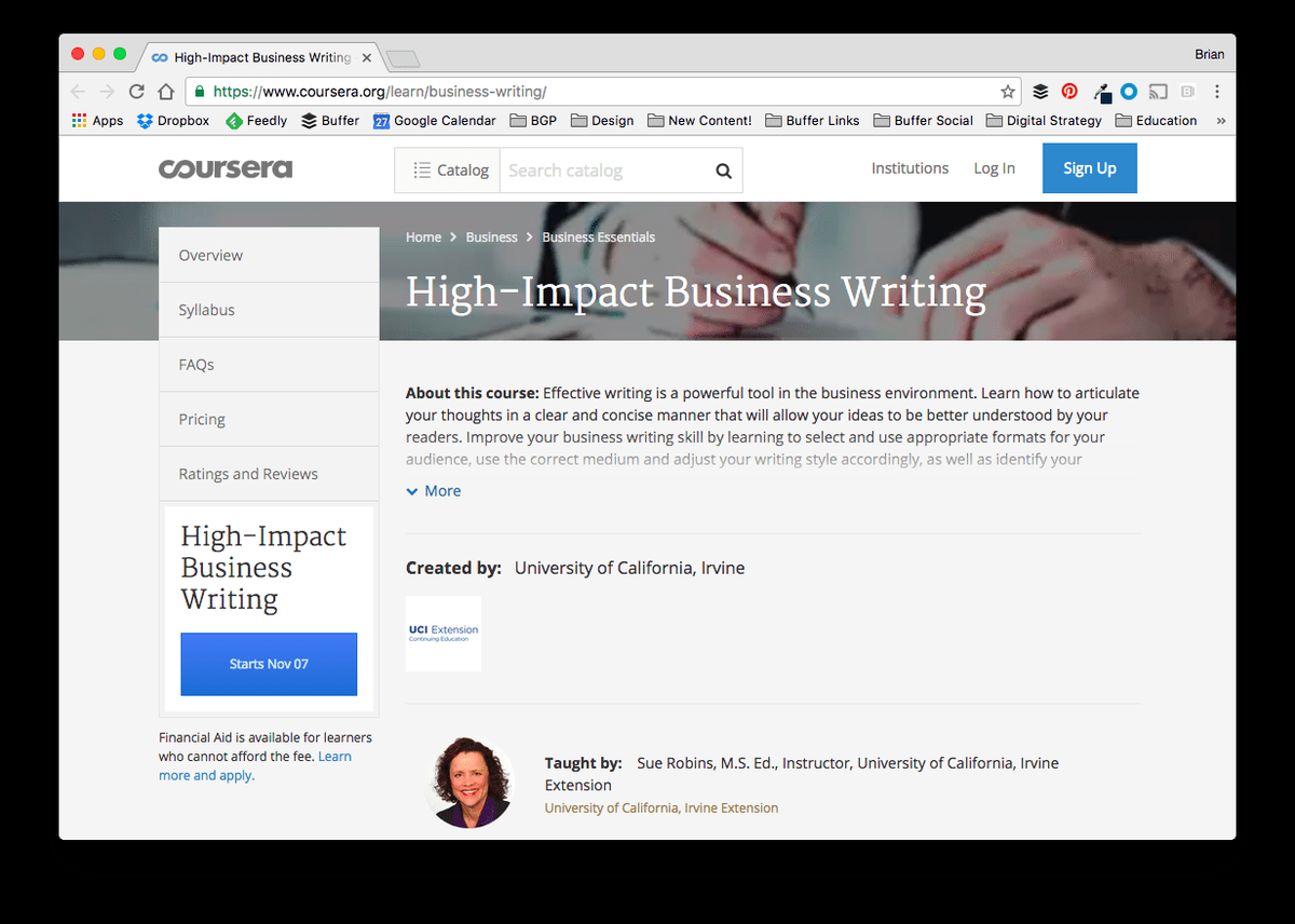 Онлайн курс за писане на бизнес с голямо въздействие