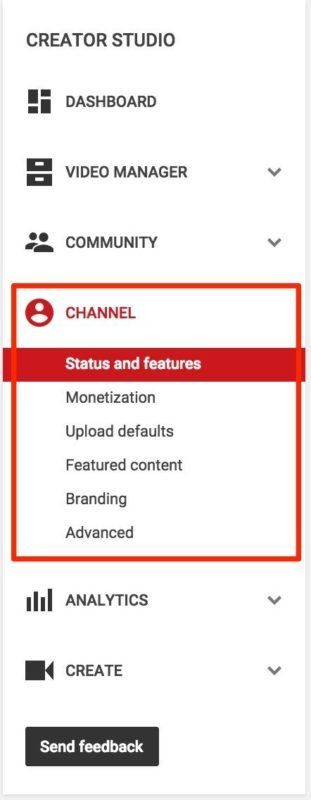 YouTube-kanavan asetus