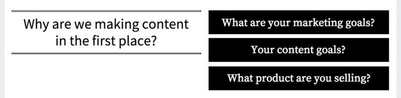 لماذا نجعل أسئلة المحتوى