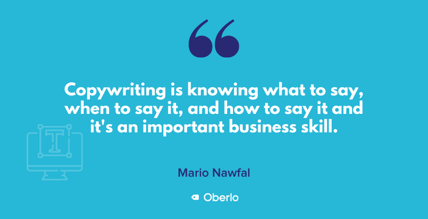 Mario Nawfal par copywriting kā prasmi