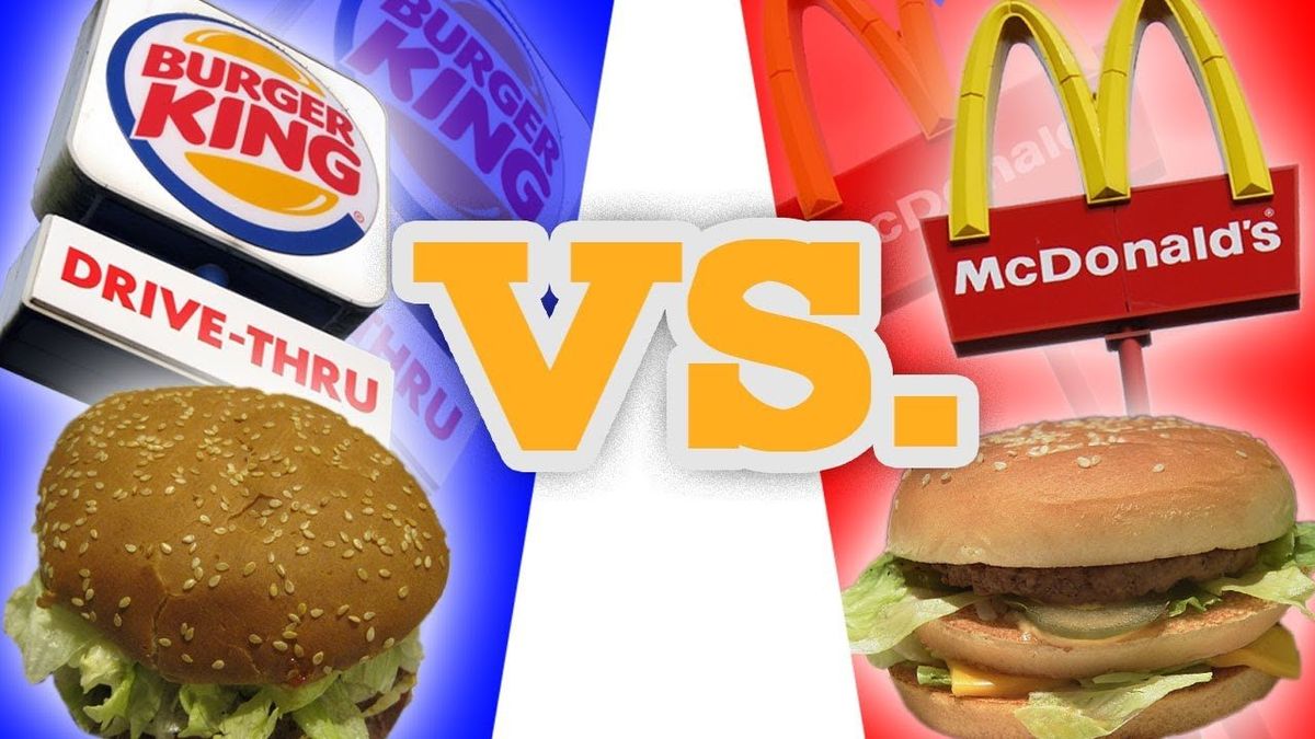 „McDonalds“ ir „Burger King“ reklama