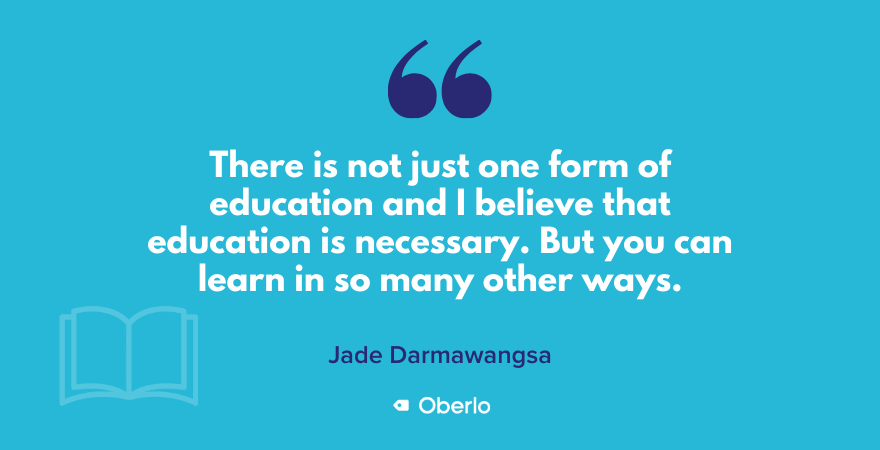 Jade & Aposs Zitat über Bildung