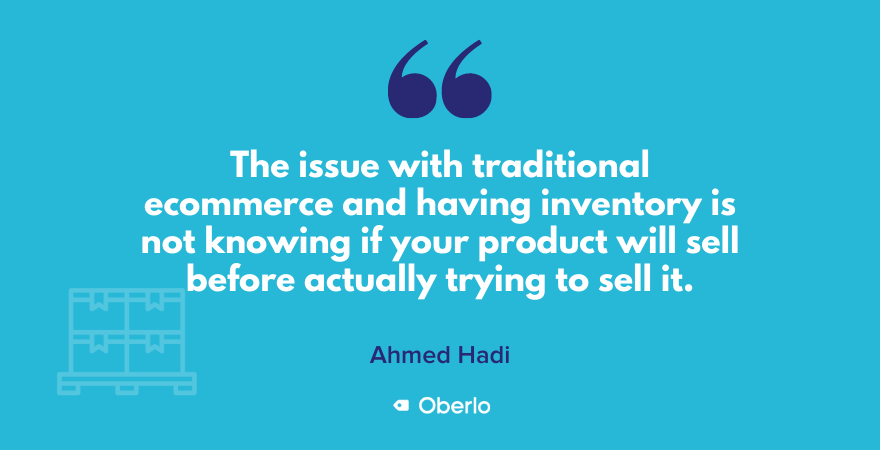 Ahmed spricht über die Nachteile des traditionellen E-Commerce