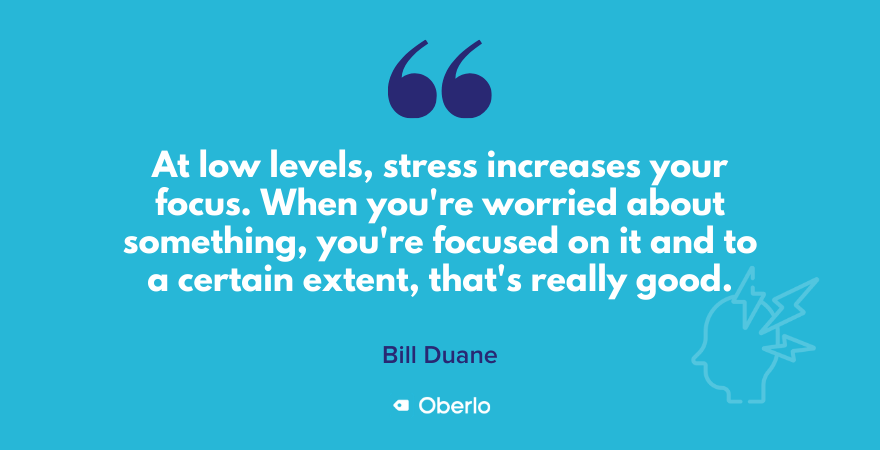 Билл Дуане цитира ниво стреса