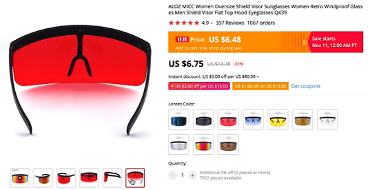 Selg disse visir solbrillene som en del av menns & aposs tilbehør nisje i 2020